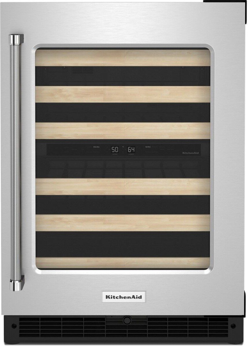 KitchenAid® 24" Stainless Steel Wine Cooler
