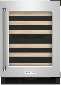 KitchenAid® 24" Stainless Steel Wine Cooler