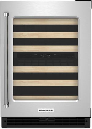 KitchenAid® 24" Stainless Steel Wine Cooler