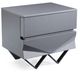 VIG Furniture Modrest Duke Black/Gray Gun Chrome Nightstand-0