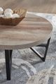 Signature Design by Ashley® Deanlee 3-Piece Grayish Brown Occasional Table with Black Base Set-2