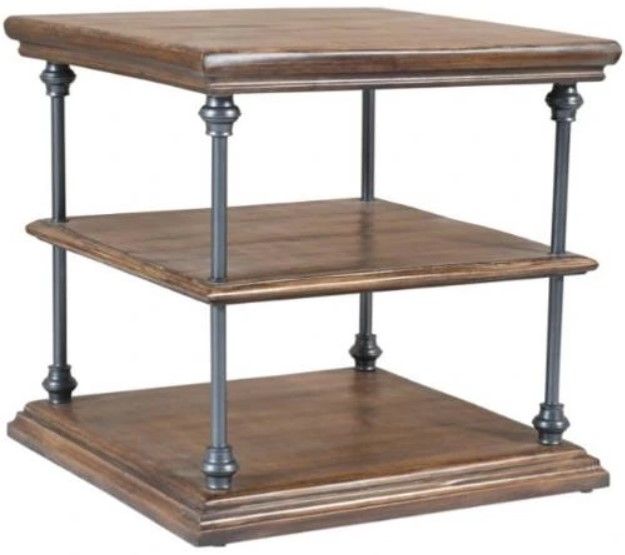 Jofran Inc. Larson Brown End Table-0