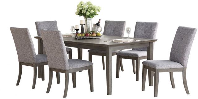 Mazin Furniture Felicity Light Gray Dining Table-2