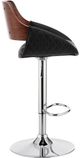 Armen Living Colby Black/Chrome Bar Stool-3