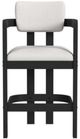 Elements International Portland Black/White Bar Stool-3