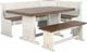 Sunny Designs™ Pasadena 4-Piece Buckskin/Marble White Breakfast Nook Set-0