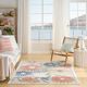 Nourison Home™ Aloha Ivory Rose 5'x8' Style 2 Area Rug-1