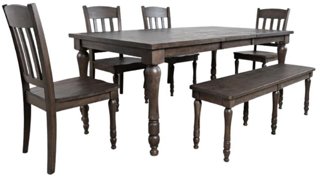 Jofran Inc. Madison County 6-Piece Barnwood Dining Set-0