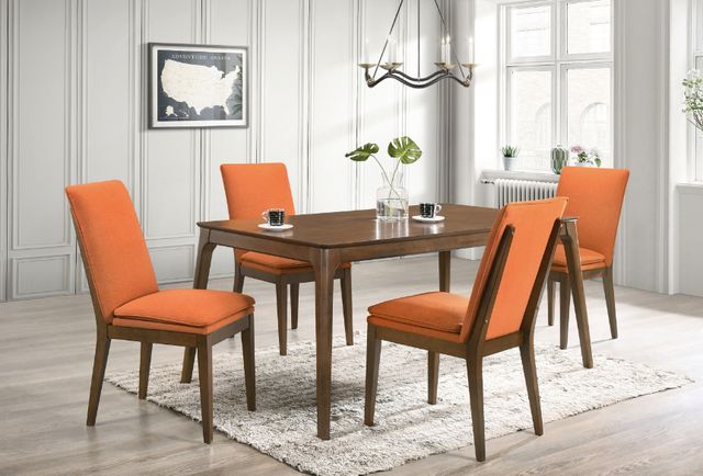 New Classic® Home Furnishings Maggie 5-Piece Terracotta/Walnut Dining Set-1