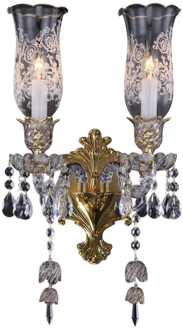 Michael Amini® Garnier Clear 2-Light Wall Sconce-0
