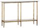 Uttermost® Elenio Glass Top Console Table with Gold Frame-0
