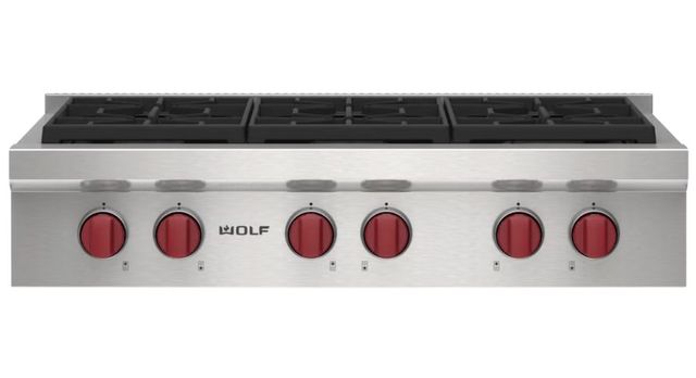 Wolf® 36" Pro Natural Gas Style Natural Gas Rangetop-0