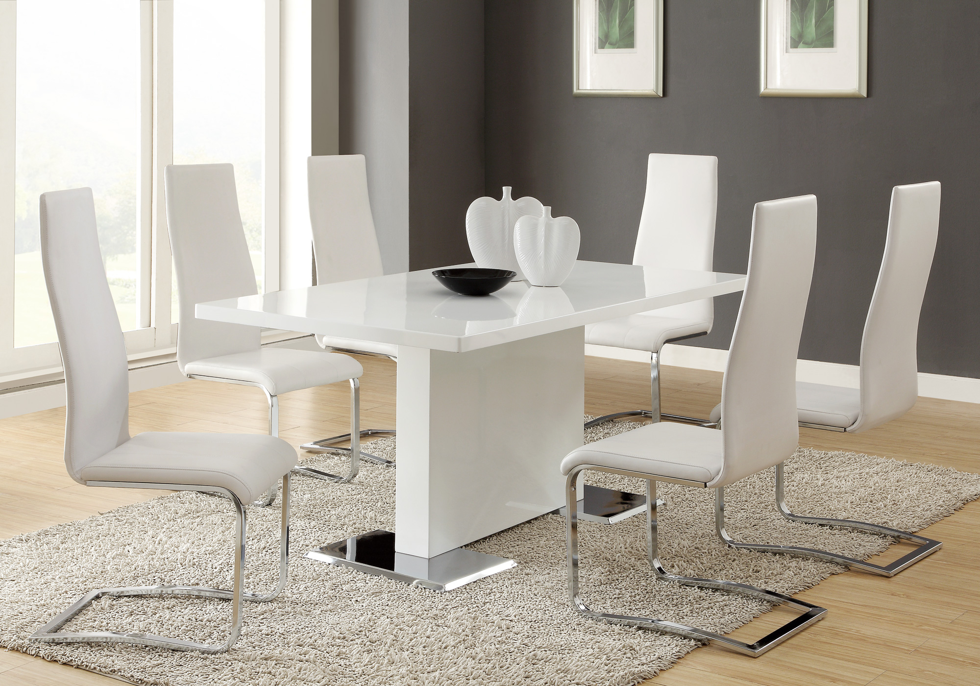 Coaster Anges Pedestal Dining Table