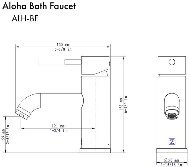 ZLINE Aloha Polished Gold Bathroom Faucet-4