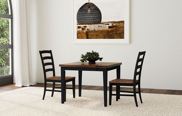 A-America® Stormy Ridge Chicory Dinette with Slate Black Base-1