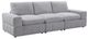 Primo International™ Momento Light Gray 3-Piece Modular Sofa-0