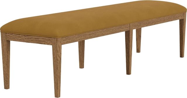 Riverside Furniture Halbrooke Nutmeg Oak Upholstered Dining Bench-2