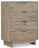 Signature Design by Ashley® Oliah 4-Piece Natural Queen Platform Bed Set-3