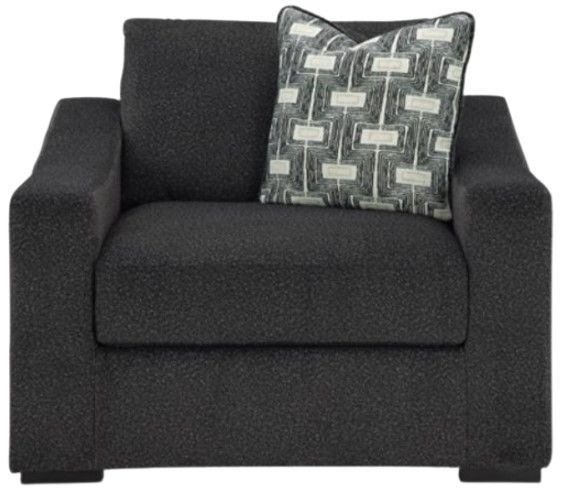 Benchcraft® Wryenlynn Onyx Chair and a Half-1