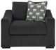 Benchcraft® Wryenlynn Onyx Chair and a Half-1