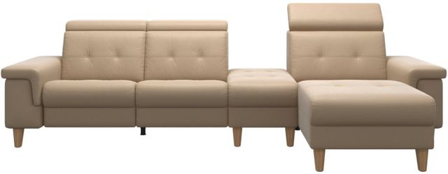 Stressless® by Ekornes® Customizable Anna 4-Piece Manual Reclining Right Arm Facing Sectional-0