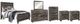 Signature Design by Ashley® Wynnlow 6-Piece Gray King Crossbuck Panel Bed Set-0
