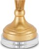 Currey & Company Forlana Torchiere Contemporary Gold Leaf/Off-White Table Lamp-3
