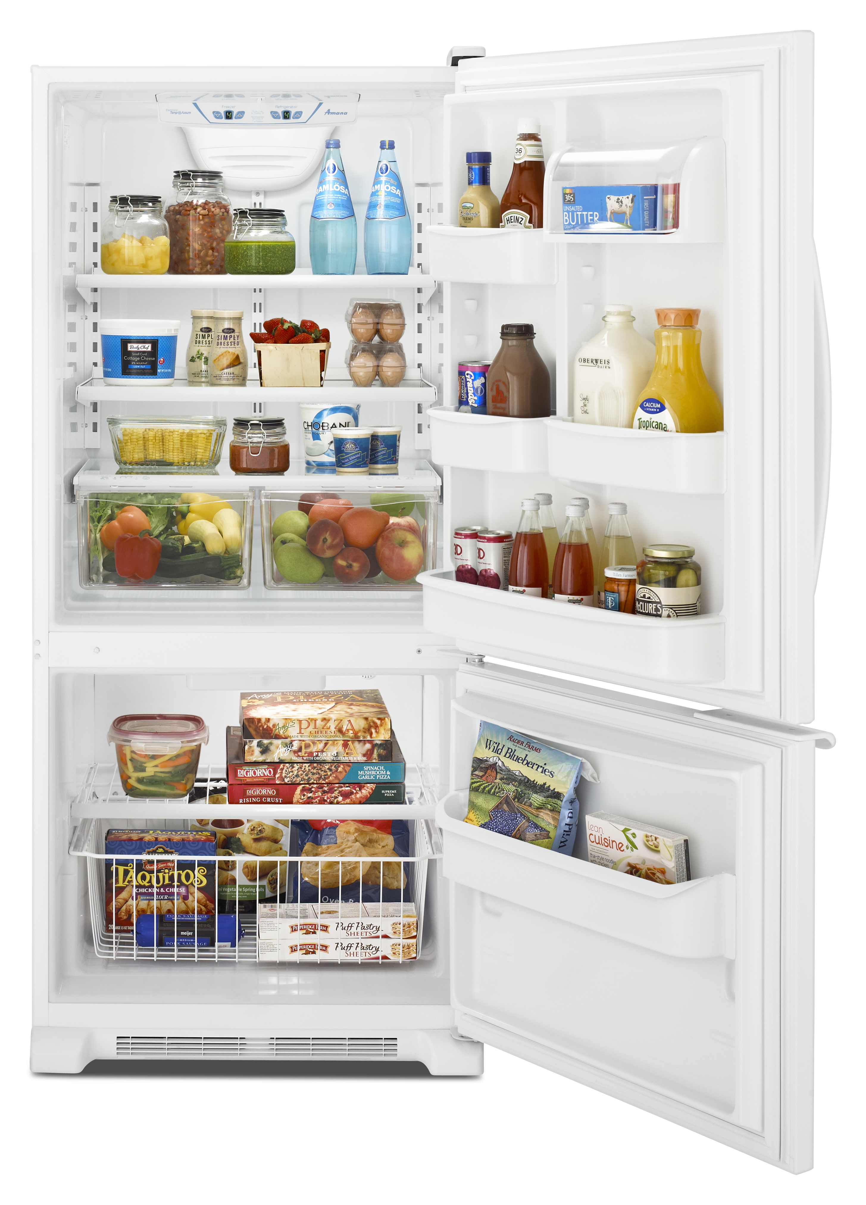 Amana® 18.7 Cu. Ft. White Bottom Freezer Refrigerator