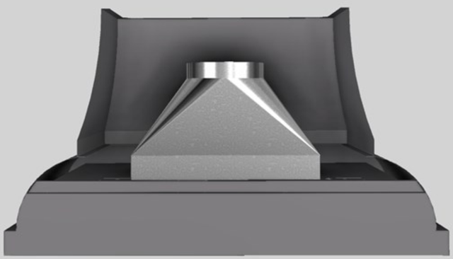 Vent-A-Hood® Designer Series 54" Gunsmoke Wall Mounted Range Hood-2