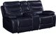 ACME Furniture Aashi Navy Manual Reclining Loveseat with Console-0