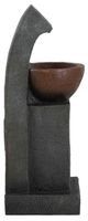 A & B Home Black/Brown Outdoor Sculptural Water Fountain-2