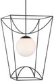 Currey & Company Rochefort Black/White Large Lantern-3