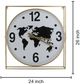 Classy Living World Map Wall Clock-2