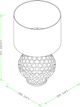 Surya Blakely Ivory Table Lamp-5