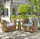Uttermost® Cala Oat/Twisted Goden Flax Wicker Wood Outdoor Swivel Rocking Chair-1