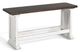 Sunny Designs™ Carriage House Brown/White Counter Height Side Bench-0
