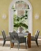 Currey & Company Agave Gesso White Wall Sconce-5