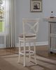 American Woodcrafters Accera Distressed Antique White/Gray 30" Barstool-3