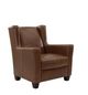 Soft Line 4867 Chestnut All Leather Wing Chair-2
