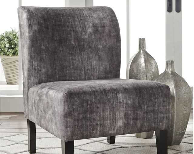 Signature Design by Ashley® Triptis Charcoal Accent Chair-1
