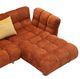 VIG Furniture Divani Casa Jacinda 2-Piece Burnt Orange Right-Arm Facing Sofa Sectional and Chaise with Pillows-4