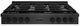 ZLINE Paramount 48" Black Satin Stainless Steel Gas Rangetop with 8 Brass Burners and Porcelain Cooktop -0