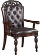 Furniture of America® Nouvelle 2-Piece Brown Cherry/Espresso Dining Arm Chair Set-0