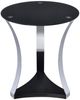 ACME Furniture Geiger Black End Table with Chrome Base-0