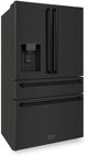 ZLINE 36" 22.5 cu. ft Fingerprint Resistant Black Stainless Steel 4-Door French Door Refrigerator with Ice Maker and Water Filter -2