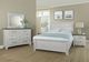 Vaughan-Bassett Sawmill Alabaster Two Tone Queen Louver Panel Bed-2