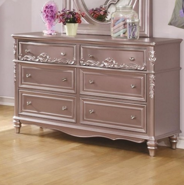Coaster® Caroline Metallic Lilac Youth Dresser-1