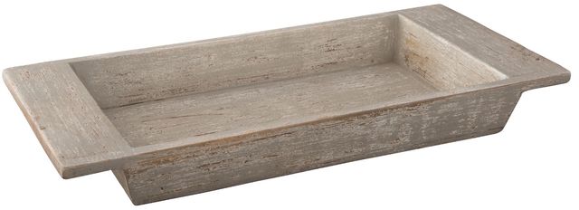 Signature Design by Ashley® Michaiah Antique White Wood Tray-0
