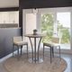 Amisco Customizable Dalia Thermo Fused Laminate Counter Pub Table with Metal Turnip Base-1