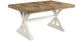 Elements International Park Creek Chestnut Dining Table with Antique White Base-1